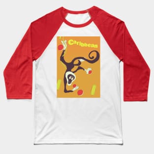 Caribbean Monkey Baseball T-Shirt